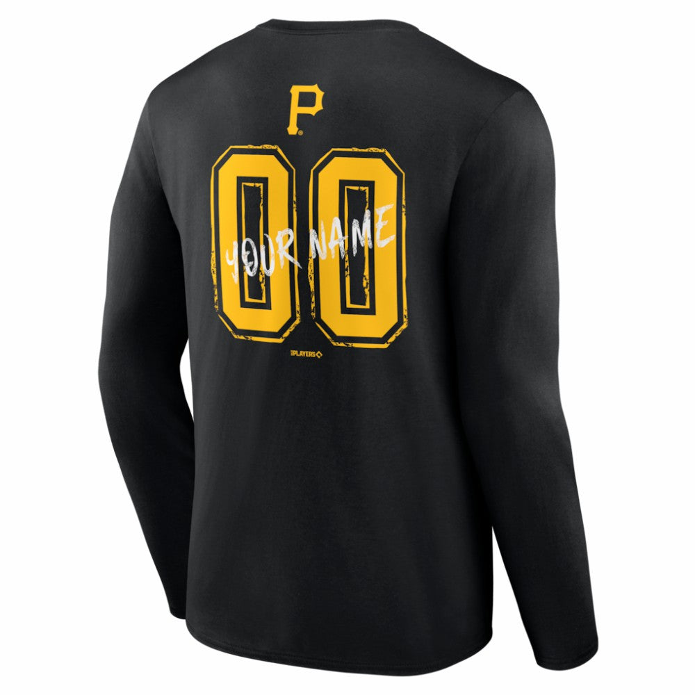 Pittsburgh Pirates  Hustle Personalized Name & Number Long Sleeve T-Shirt Sale