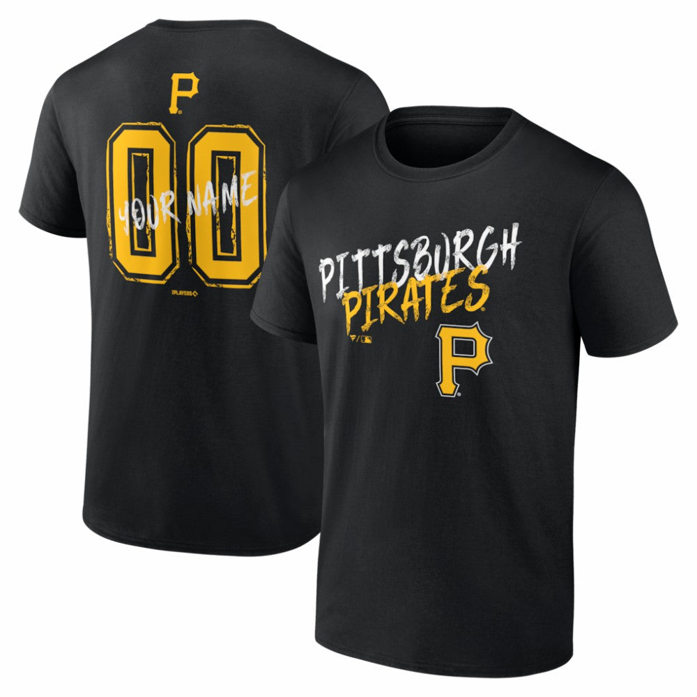 Pittsburgh Pirates  Hustle Personalized Name & Number T-Shirt Near Me
