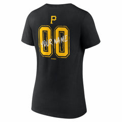 Pittsburgh Pirates Women's Hustle Personalized Name & Number V-Neck T-Shirt Near Me