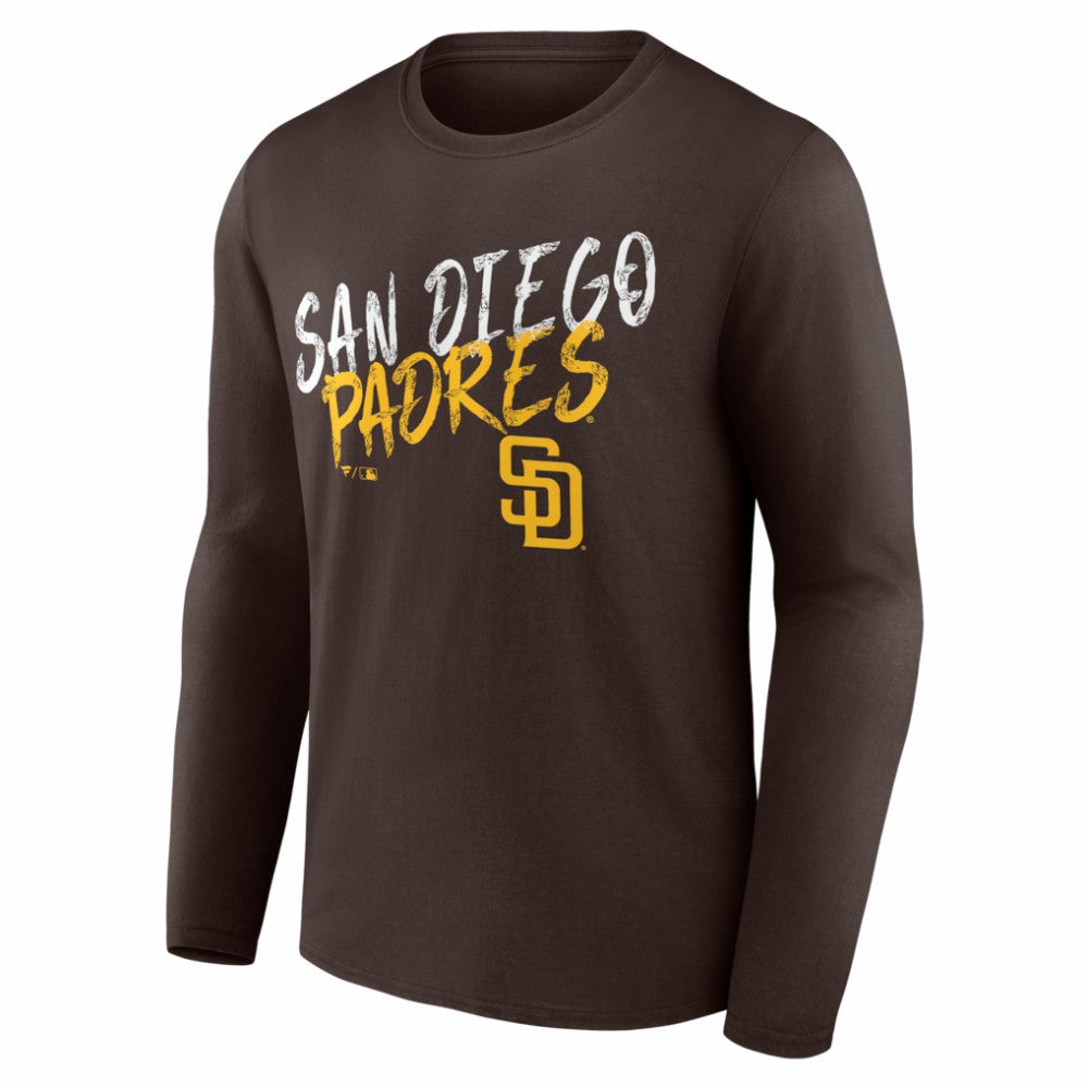 San Diego Padres  Hustle Personalized Name & Number Long Sleeve T-Shirt Online