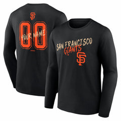 San Francisco Giants  Hustle Personalized Name & Number Long Sleeve T-Shirt Discount