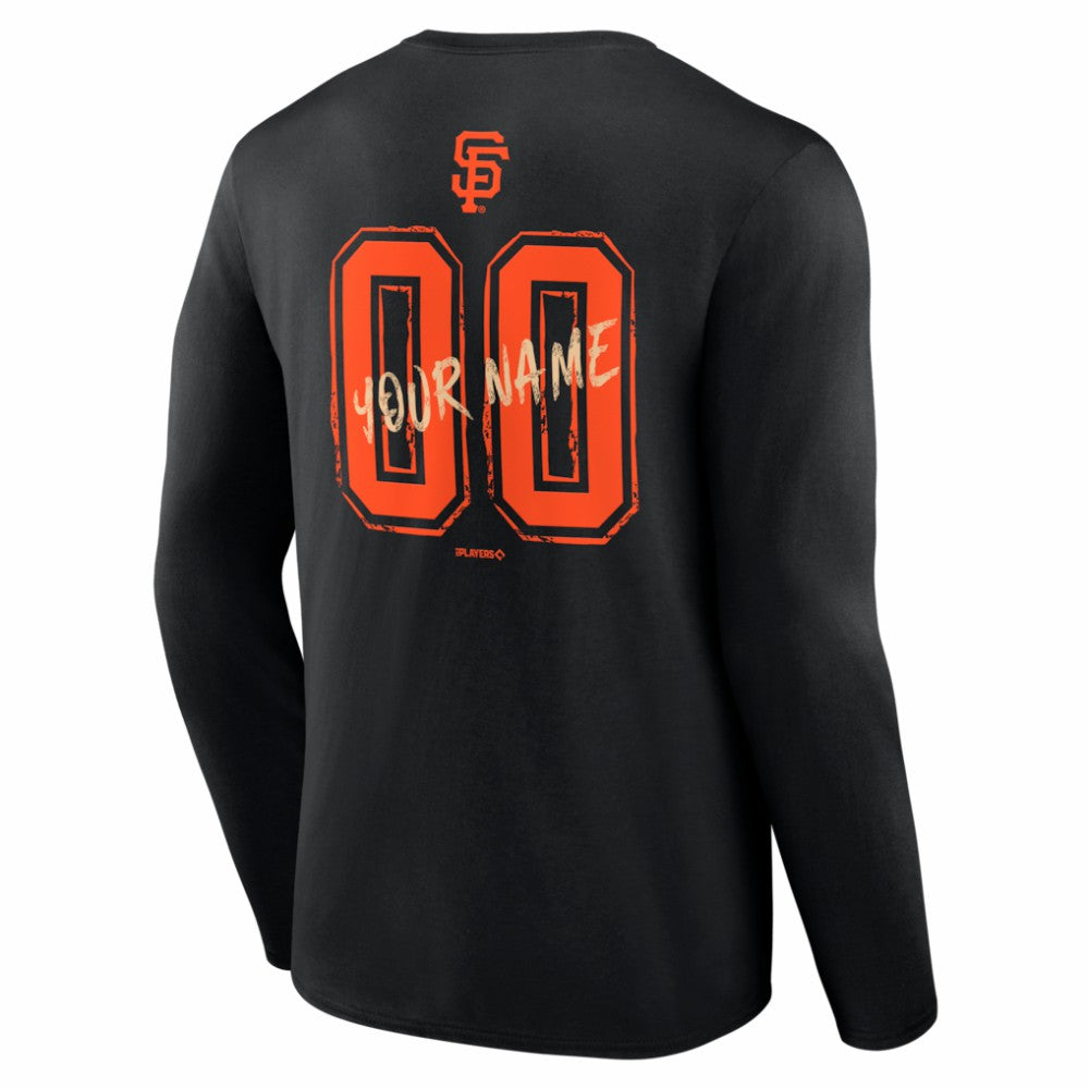 San Francisco Giants  Hustle Personalized Name & Number Long Sleeve T-Shirt Discount