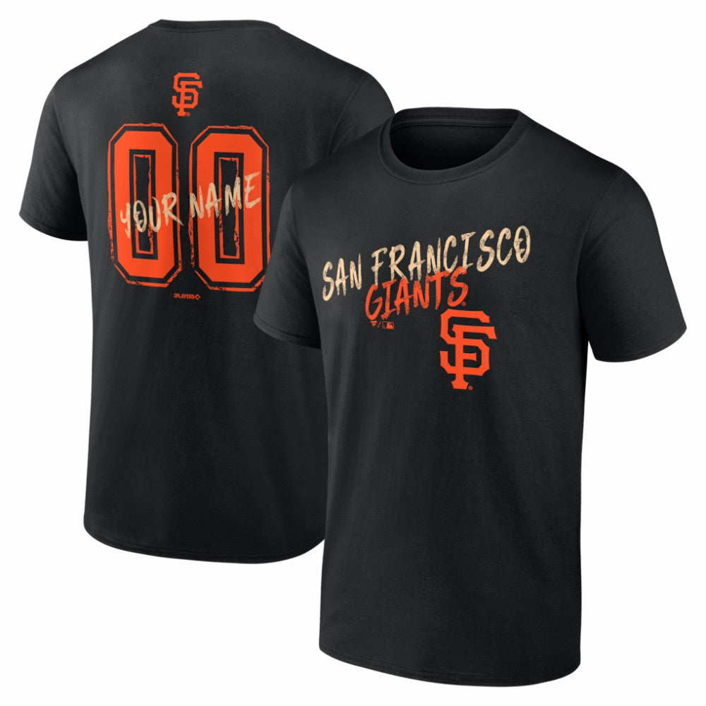 San Francisco Giants  Hustle Personalized Name & Number T-Shirt for sale