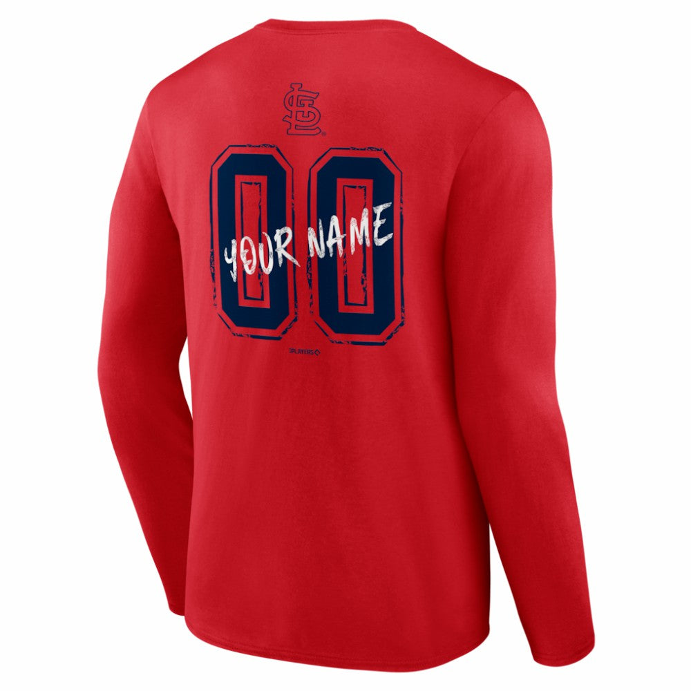 St. Louis Cardinals  Hustle Personalized Name & Number Long Sleeve T-Shirt Near Me