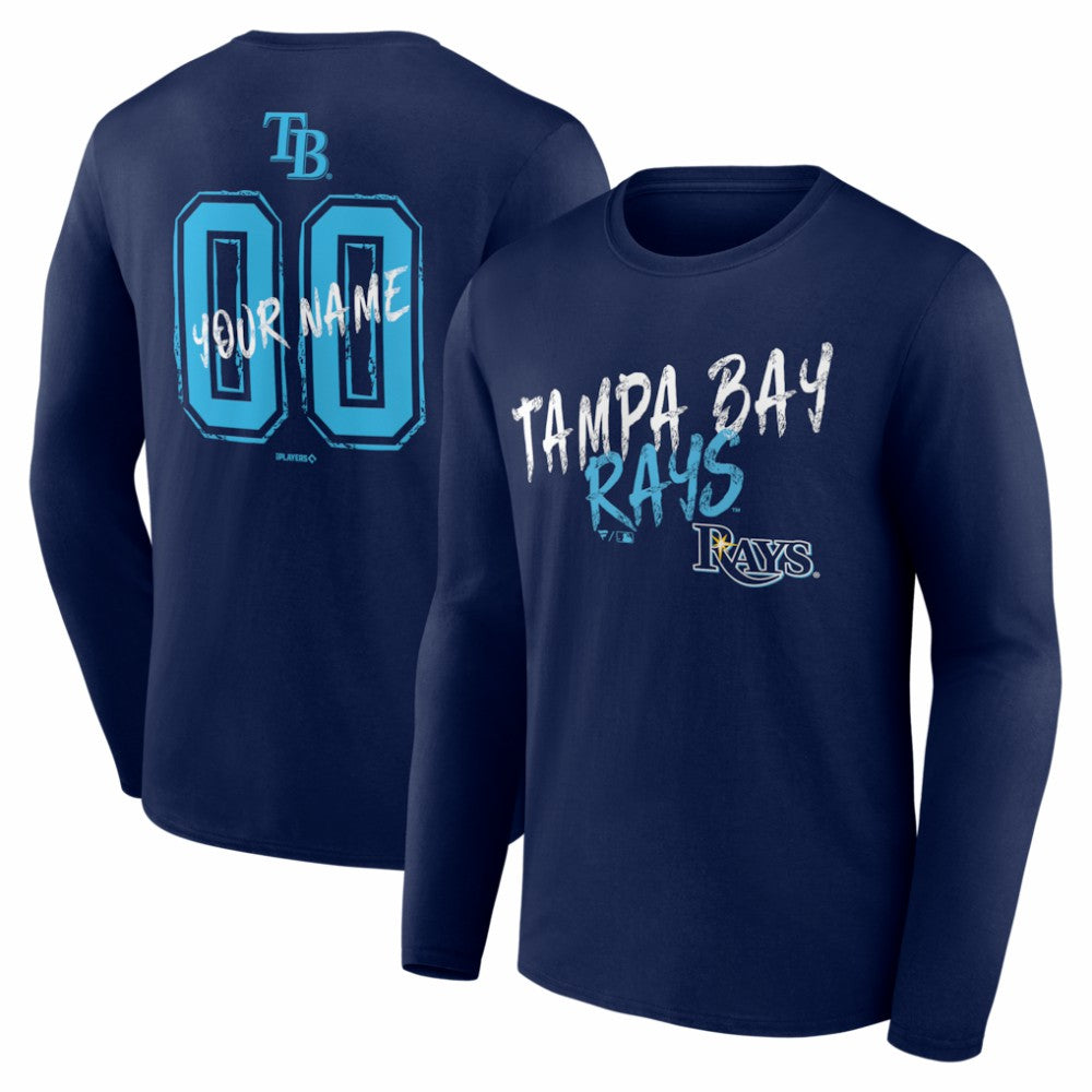 Tampa Bay Rays  Hustle Personalized Name & Number Long Sleeve T-Shirt Discount
