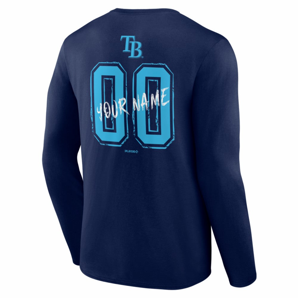 Tampa Bay Rays  Hustle Personalized Name & Number Long Sleeve T-Shirt Discount