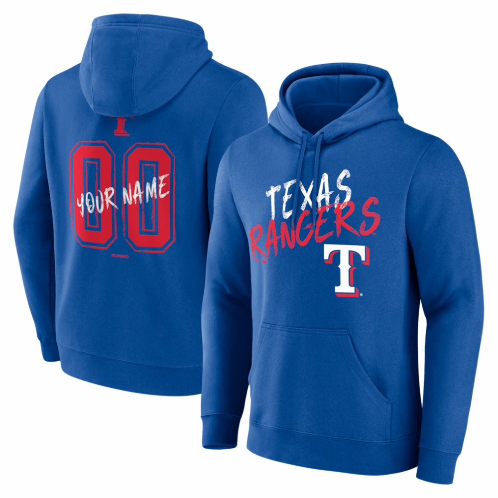 Texas Rangers  Hustle Personalized Name & Number Hoodie for sale
