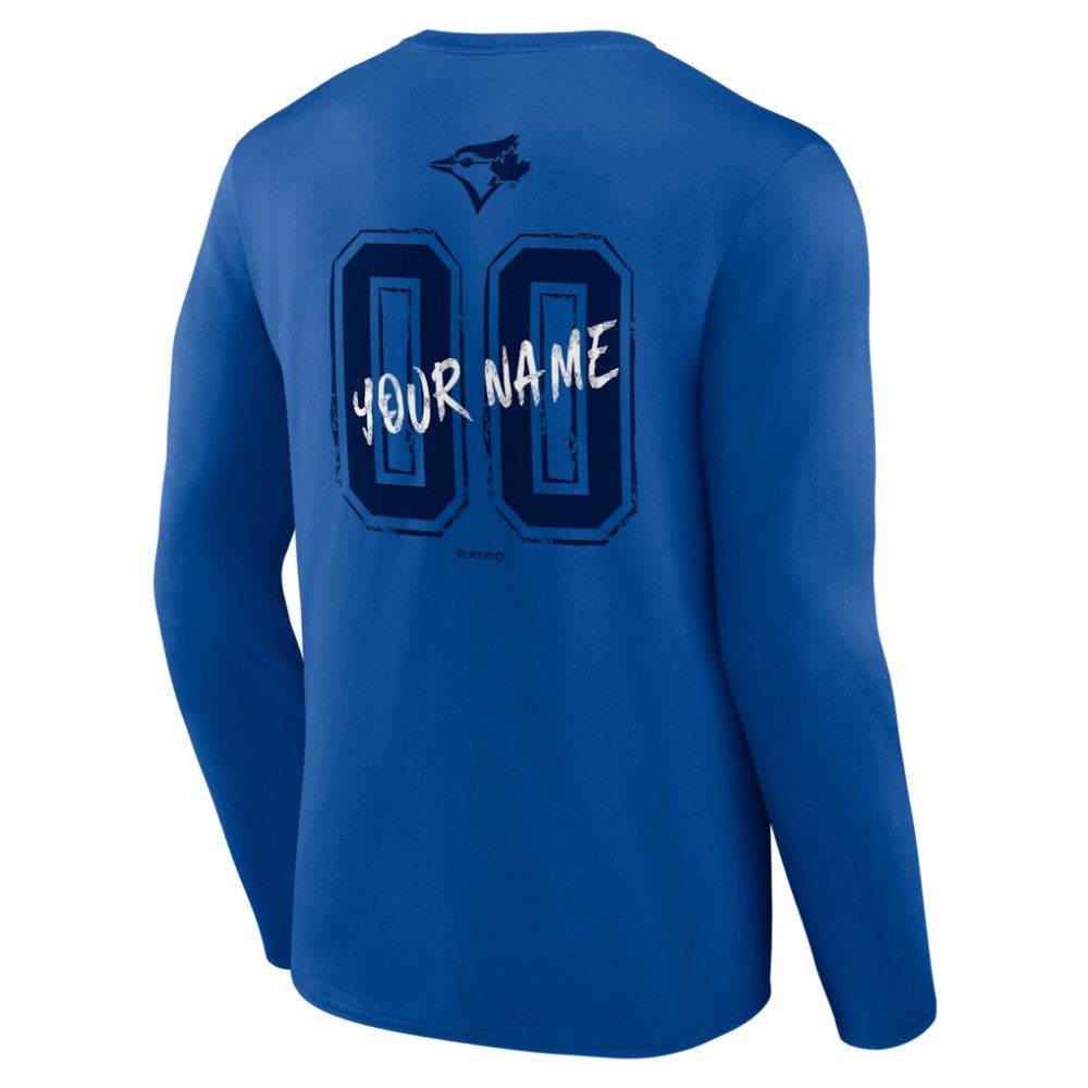 Toronto Blue Jays  Hustle Personalized Name & Number Long Sleeve T-Shirt Outlet