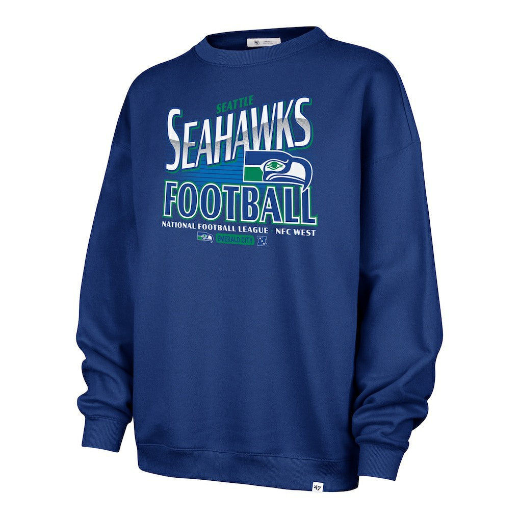 Seattle Seahawks '47 Women's Regional Oversized Sweatshirt - College Navy - 47 brand
