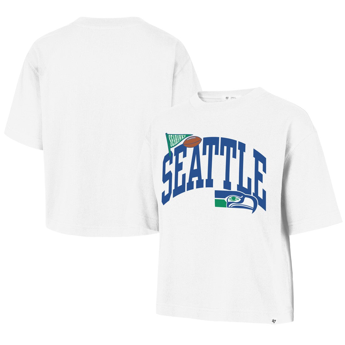 Seattle Seahawks '47 Women's Reed City T-Shirt - White - 47 brand