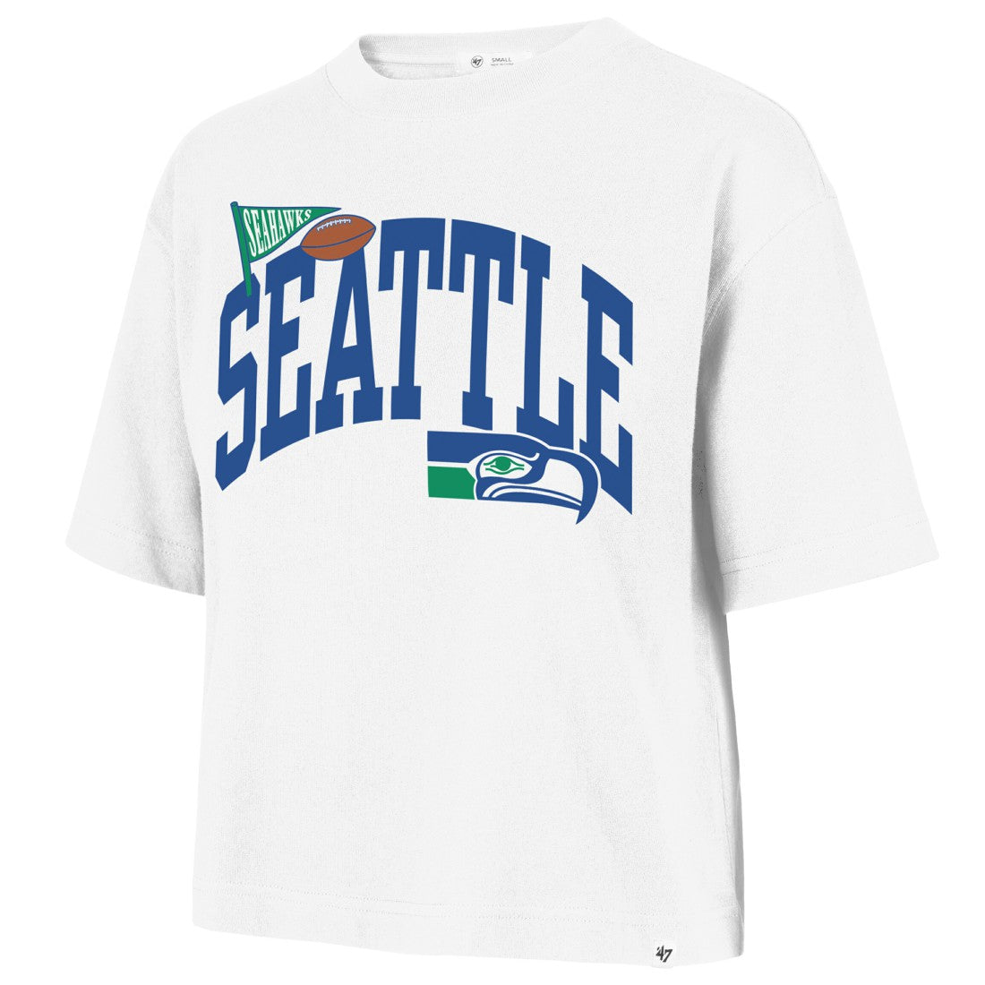 Seattle Seahawks '47 Women's Reed City T-Shirt - White - 47 brand