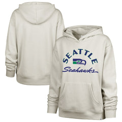 Seattle Seahawks '47 Women's Whirlwind Naomi Hoodie - Stone - 47 brand