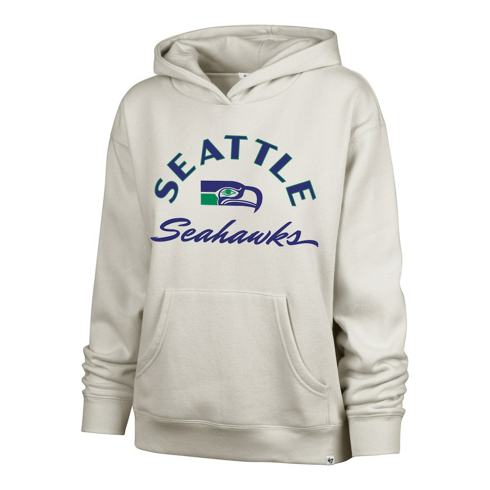 Seattle Seahawks '47 Women's Whirlwind Naomi Hoodie - Stone - 47 brand