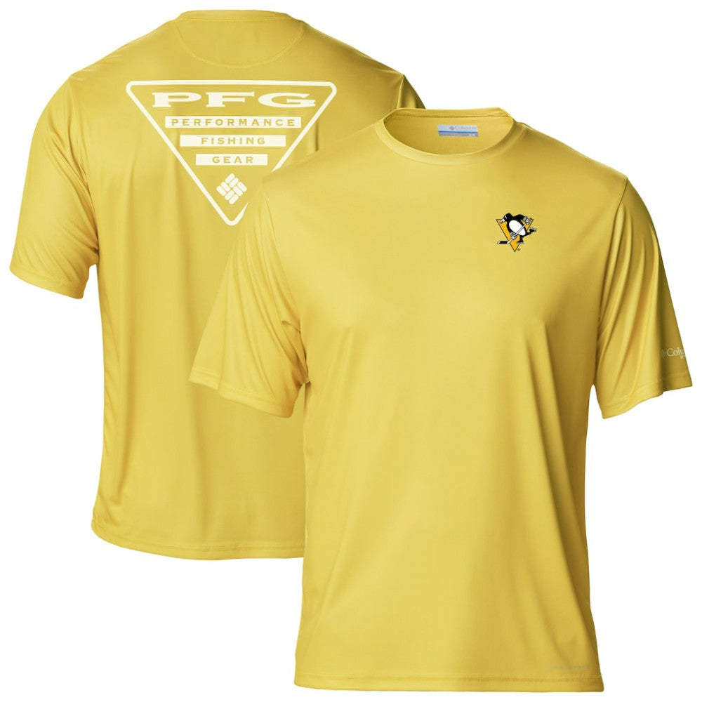 Pittsburgh Penguins Columbia PFG Terminal Tackle Omni-Shade T-Shirt - Gold | NHL near me