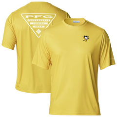 Pittsburgh Penguins Columbia PFG Terminal Tackle Omni-Shade T-Shirt - Gold | NHL near me