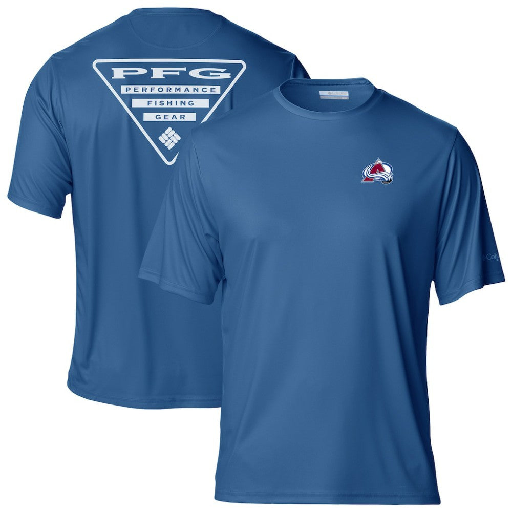 Colorado Avalanche Columbia PFG Terminal Tackle Omni-Shade T-Shirt - Blue | NHL discount