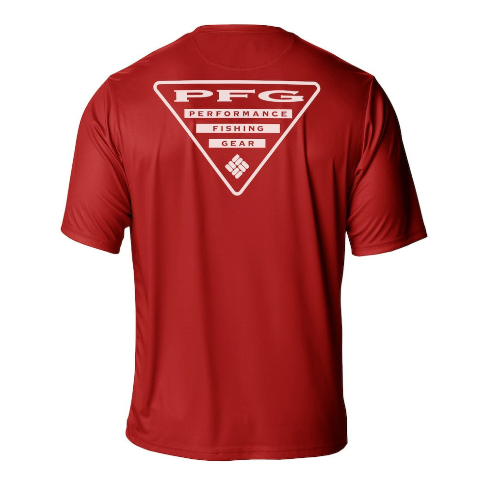 Detroit Red Wings Columbia PFG Terminal Tackle Omni-Shade T-Shirt - Red | NHL Clearance