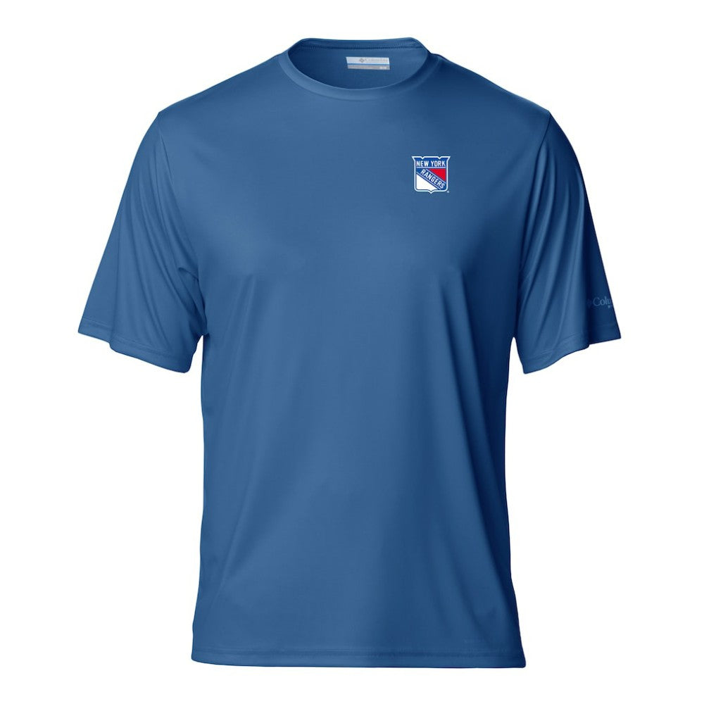 New York Rangers Columbia PFG Terminal Tackle Omni-Shade T-Shirt - Blue | NHL Clearance
