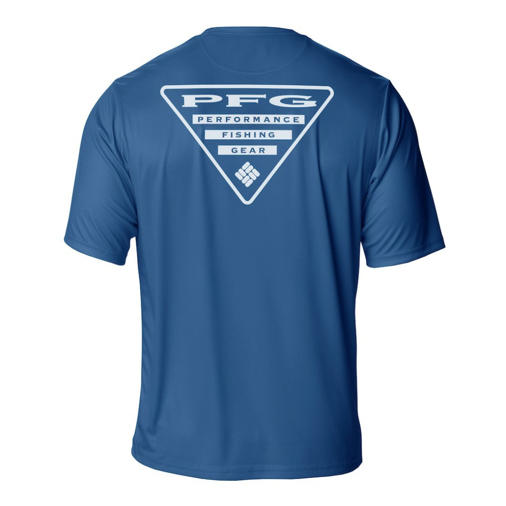 New York Rangers Columbia PFG Terminal Tackle Omni-Shade T-Shirt - Blue | NHL Clearance