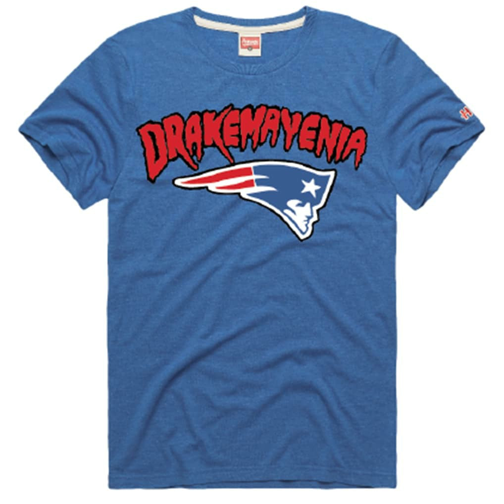 Drake Maye New England Patriots Homage Unisex Drakemayenia Tri-Blend T-Shirt - Royal - NFL