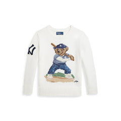 Yankees Polo Ralph Lauren Preschool Bear Sweater for sale