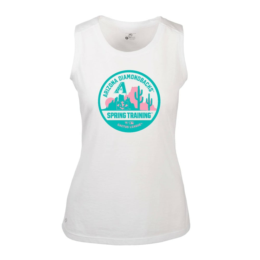 Arizona Diamondbacks Levelwear Women's Macy Spring Training Badge Bold Tank Top for sale