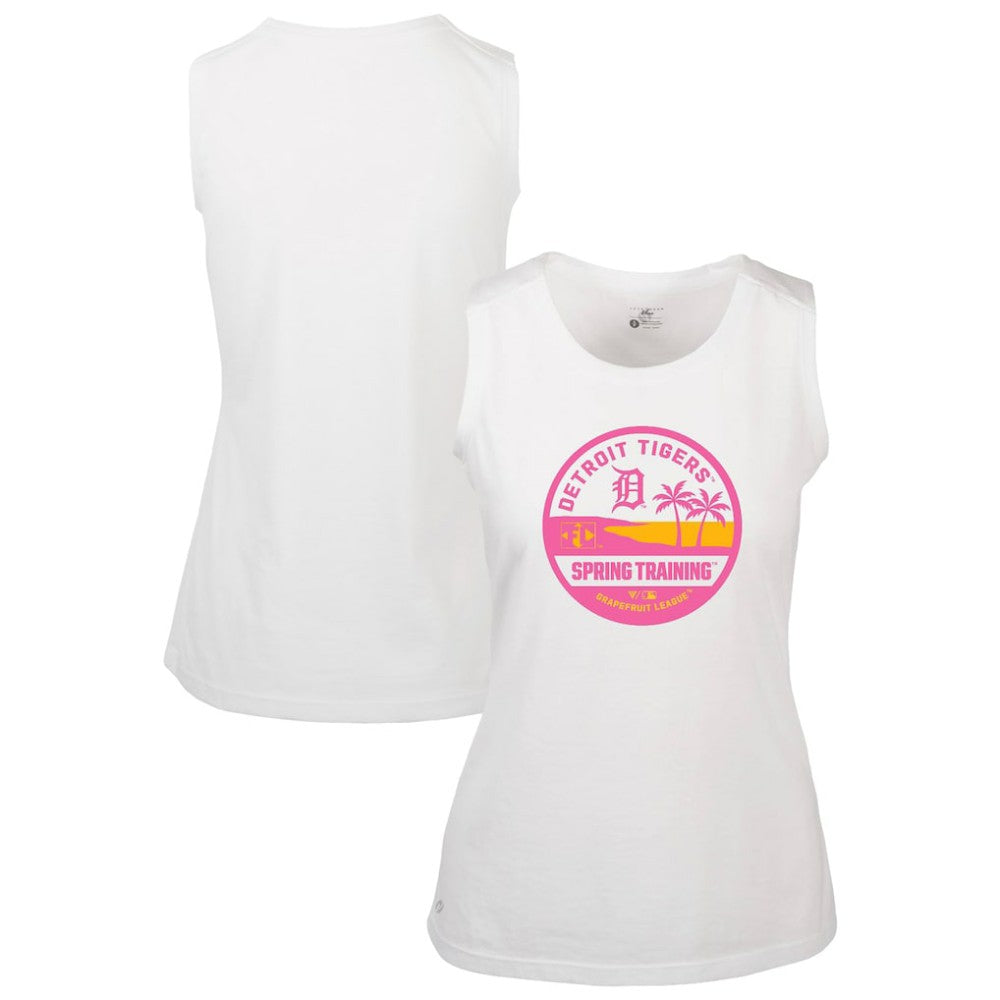 Detroit Tigers Levelwear Women's Macy Spring Training Badge Bold Tank Top Online