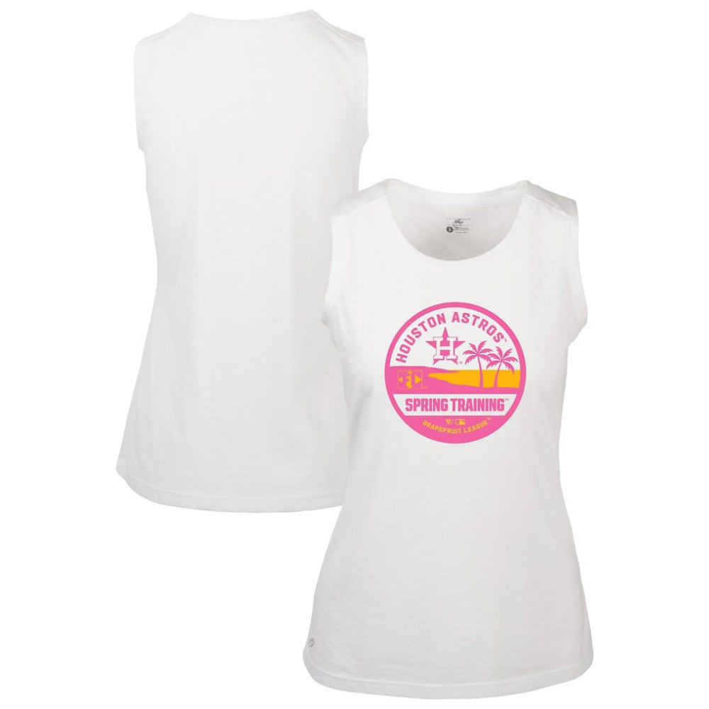 Houston Astros Levelwear Women's Macy Spring Training Badge Bold Tank Top Discount