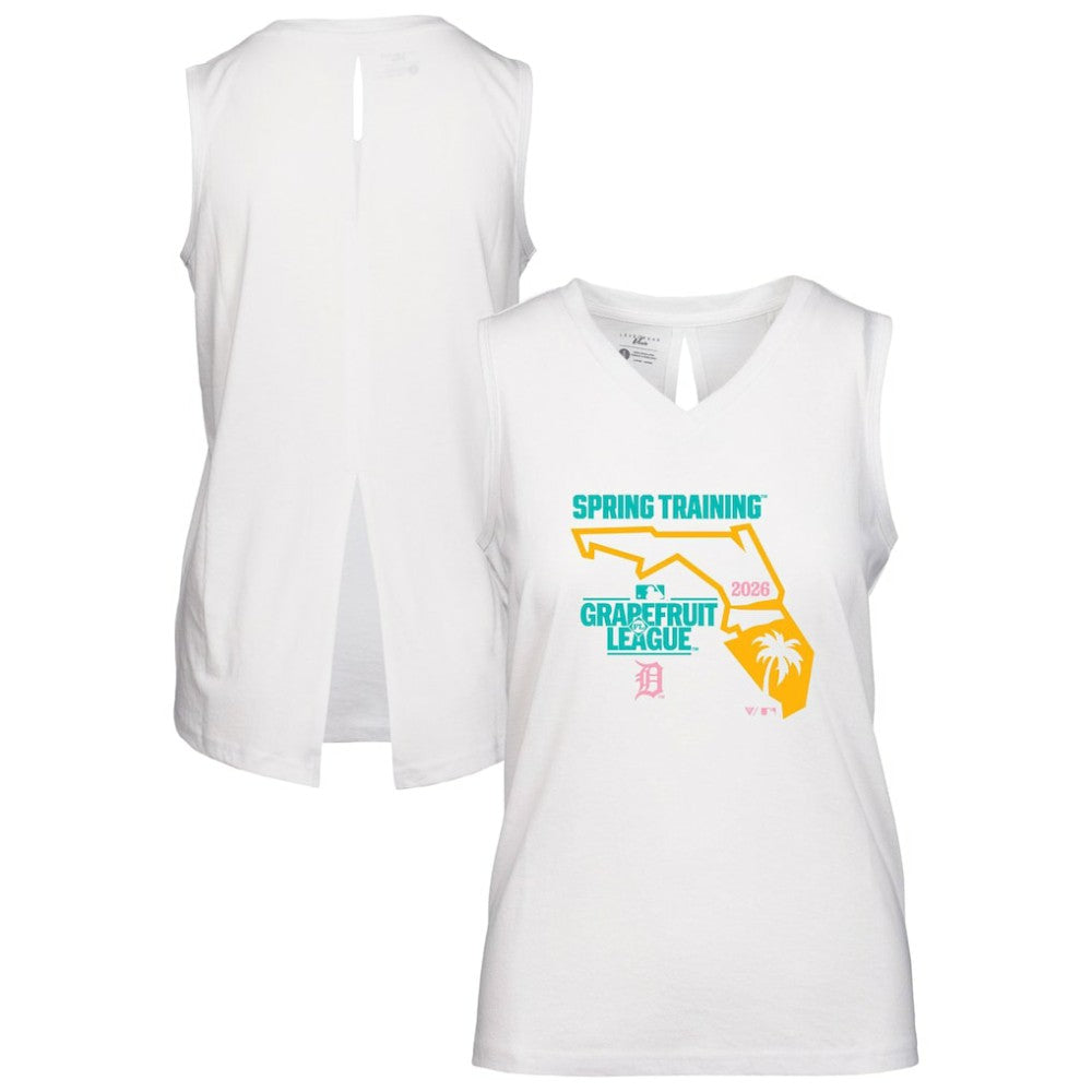 Detroit Tigers Levelwear Women's 2026 Spring Training Paisley Ball Bold Tank Discount