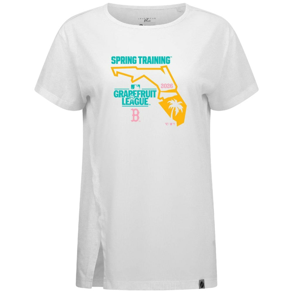 Boston Red Sox Levelwear Women's 2026 Spring Training Influx Ball Bold T-Shirt for sale