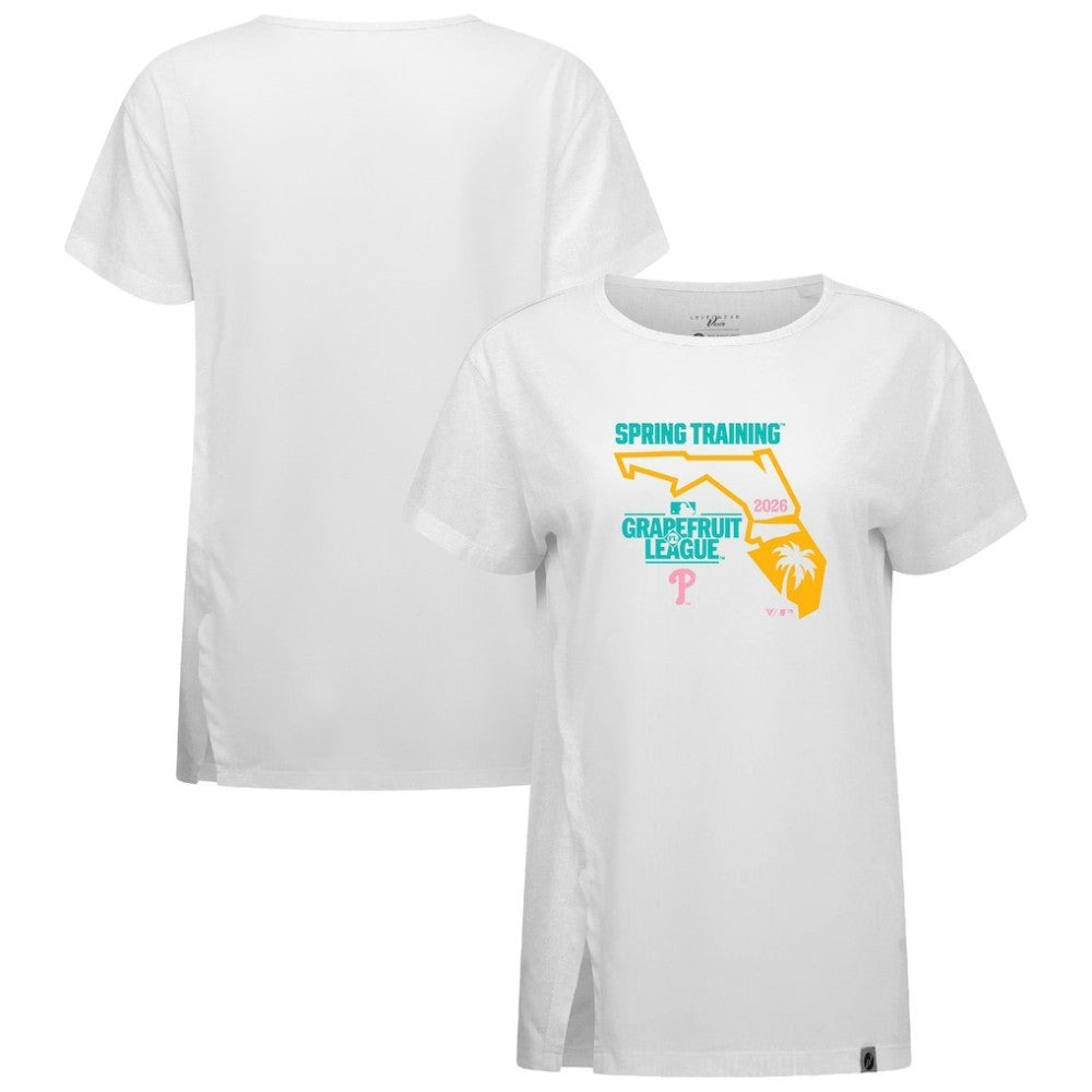 Philadelphia Phillies Levelwear Women's 2026 Spring Training Influx Ball Bold T-Shirt Discount