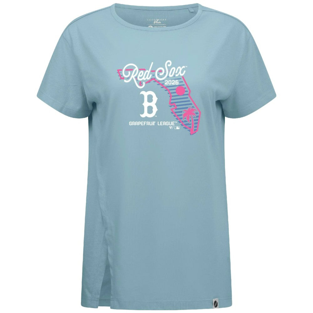 Boston Red Sox Levelwear Women's Influx Spring Training Sunrise Bold T-Shirt for sale