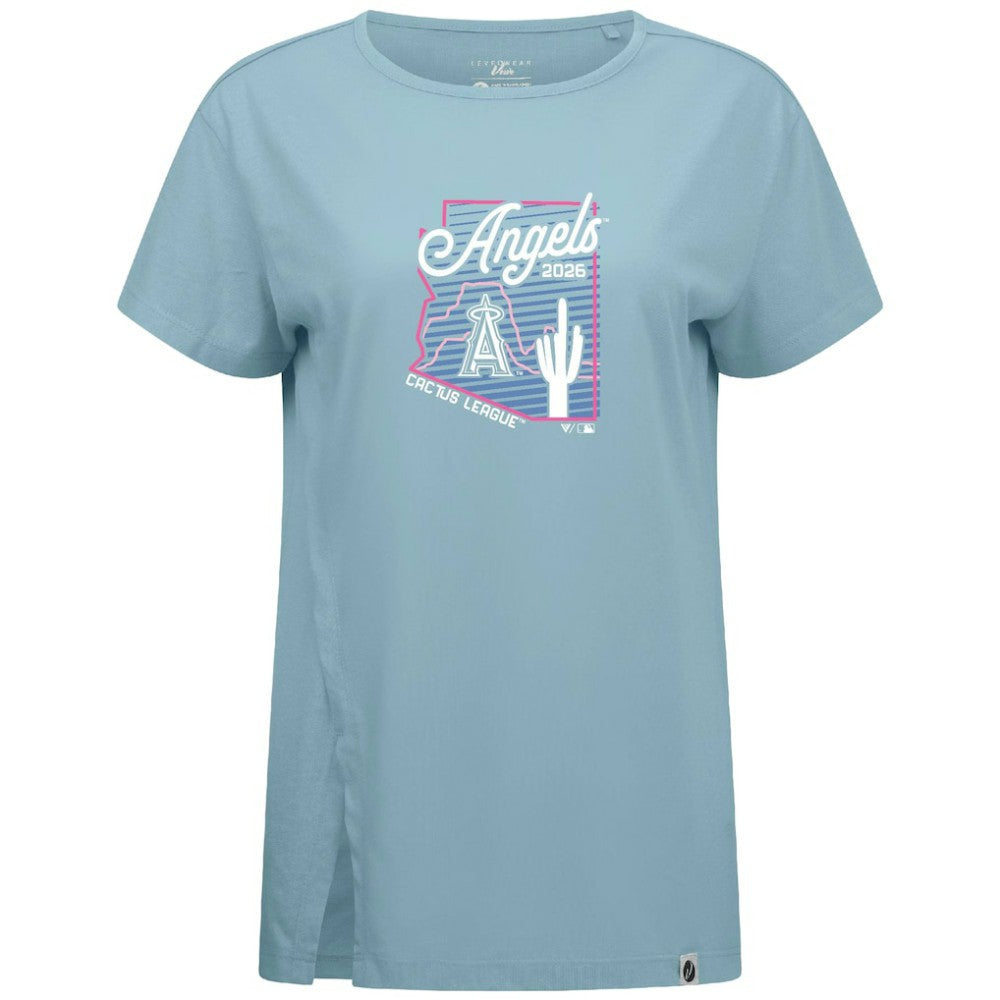 Los Angeles Angels Levelwear Women's Influx Spring Training Sunrise Bold T-Shirt for sale