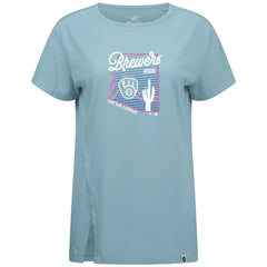 Milwaukee Brewers Levelwear Women's Influx Spring Training Sunrise Bold T-Shirt Near Me