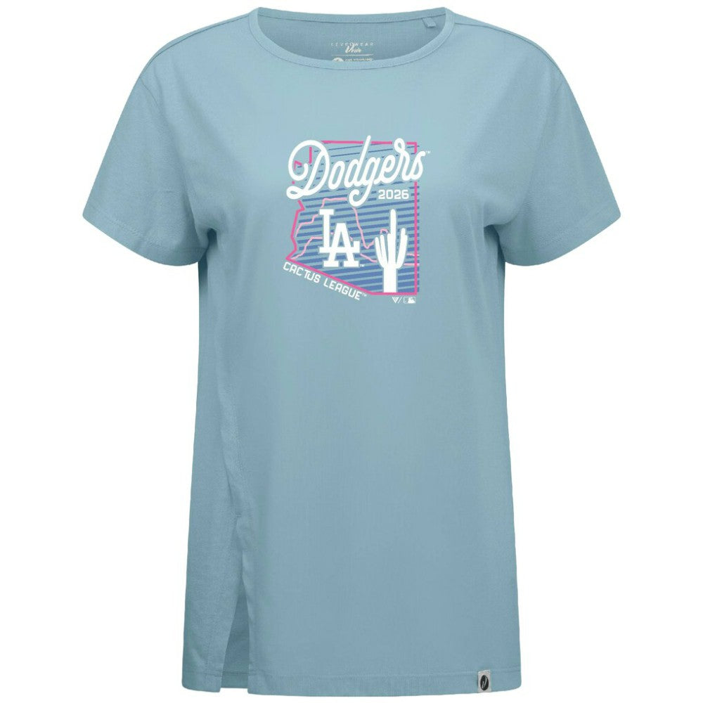 Los Angeles Dodgers Levelwear Women's Influx Spring Training Sunrise Bold T-Shirt Discount