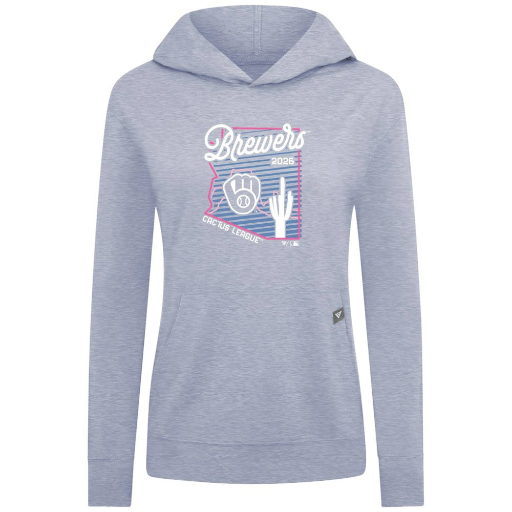 Milwaukee Brewers Levelwear Women's Relay Spring Training Sunrise Bold Hoodie Online