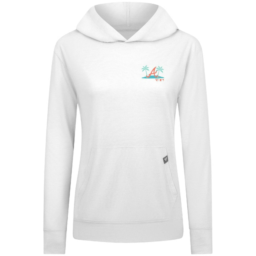 Atlanta Braves Levelwear Women's Relay Spring Break Panoramic Bold Hoodie Online