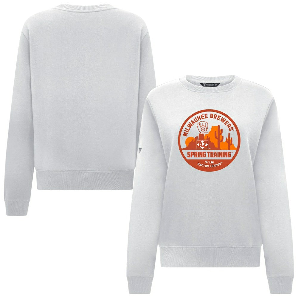 Milwaukee Brewers Levelwear Women's Yvette Spring Training Badge Bold Sweatshirt Discount