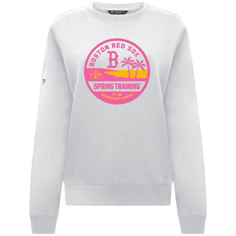 Boston Red Sox Levelwear Women's Yvette Spring Training Badge Bold Sweatshirt Outlet