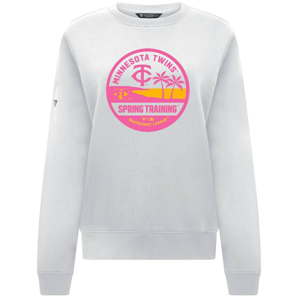 Minnesota Twins Levelwear Women's Yvette Spring Training Badge Bold Sweatshirt Sale