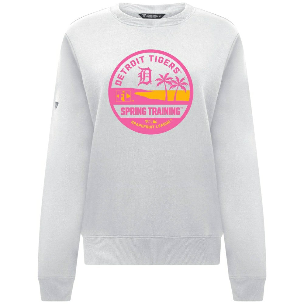 Detroit Tigers Levelwear Women's Yvette Spring Training Badge Bold Sweatshirt Online