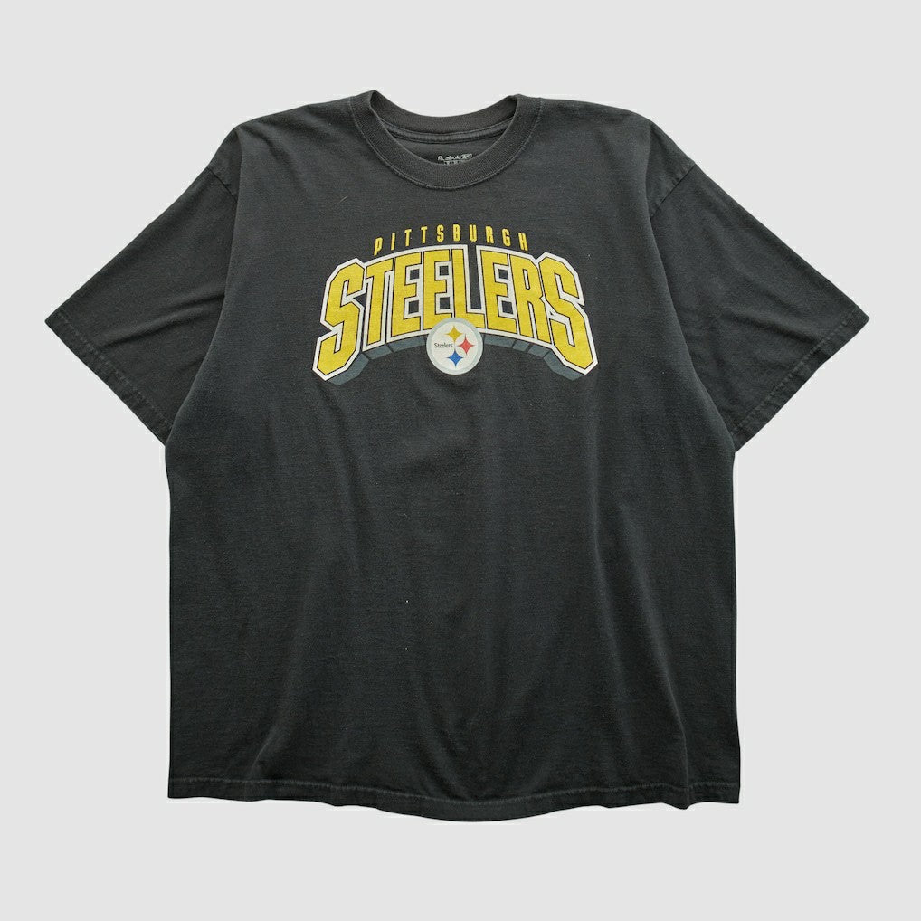Pittsburgh Steelers Reebok 2000s T-shirt - Black Vintage - Fanatics