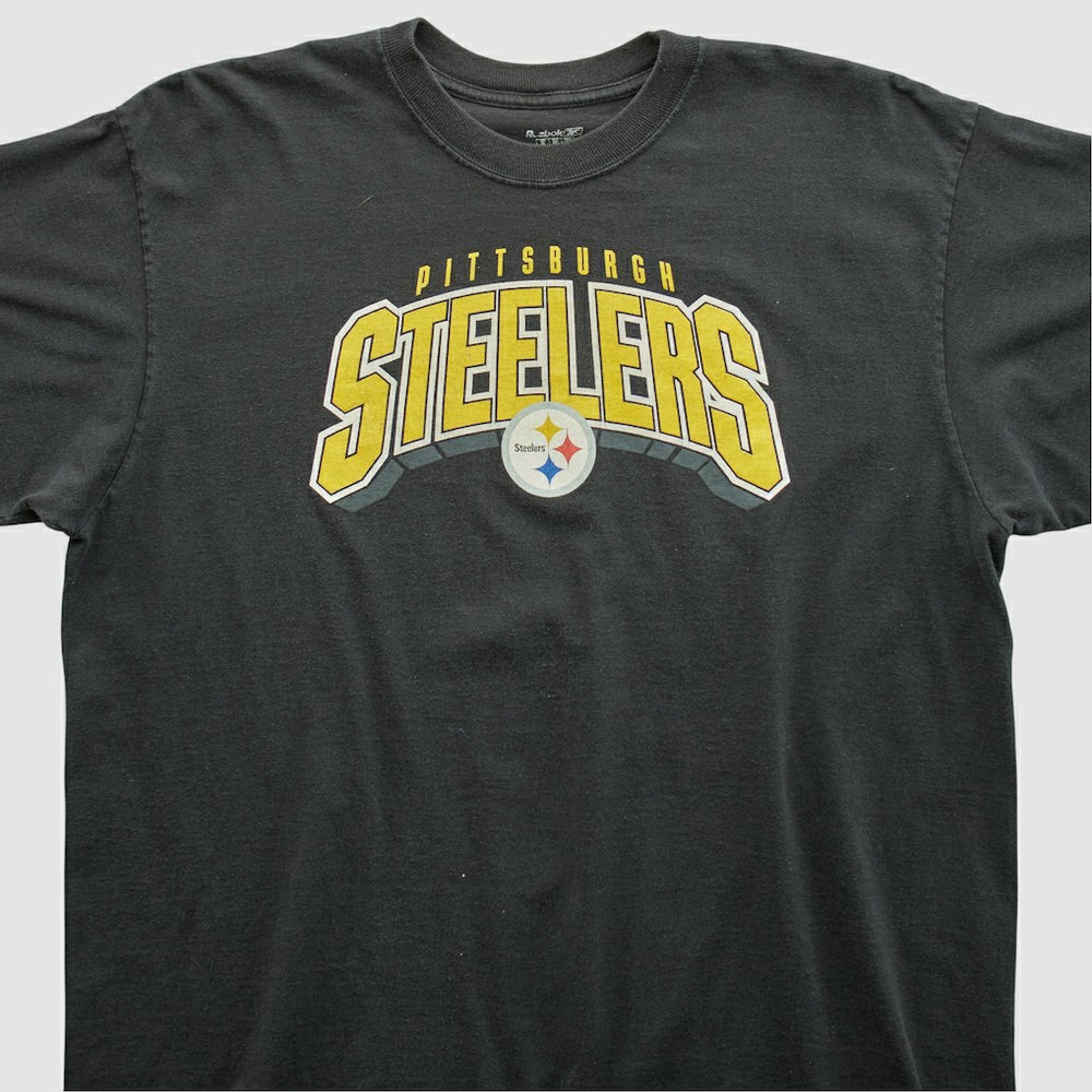 Pittsburgh Steelers Reebok 2000s T-shirt - Black Vintage - Fanatics