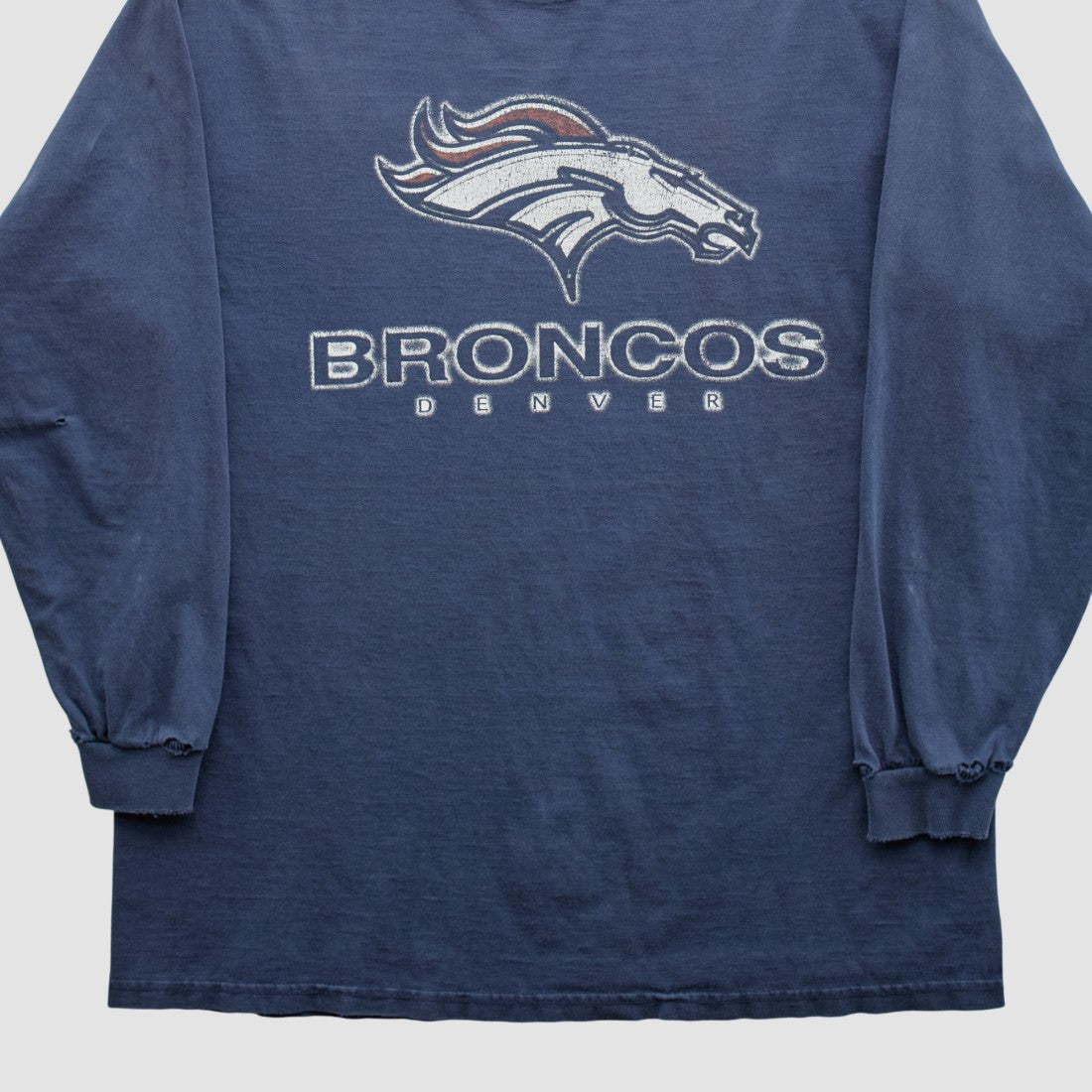 Denver Broncos Delta 2000s Long Sleeve T-shirt - Navy Vintage - Fanatics