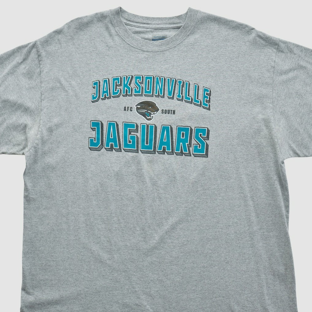 Jacksonville Jaguars Reebok 2000s T-shirt - Heather Gray Vintage - Fanatics