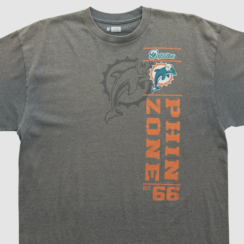Miami Dolphins NFL 2010s T-shirt - Dark Heather Gray Vintage - Fanatics