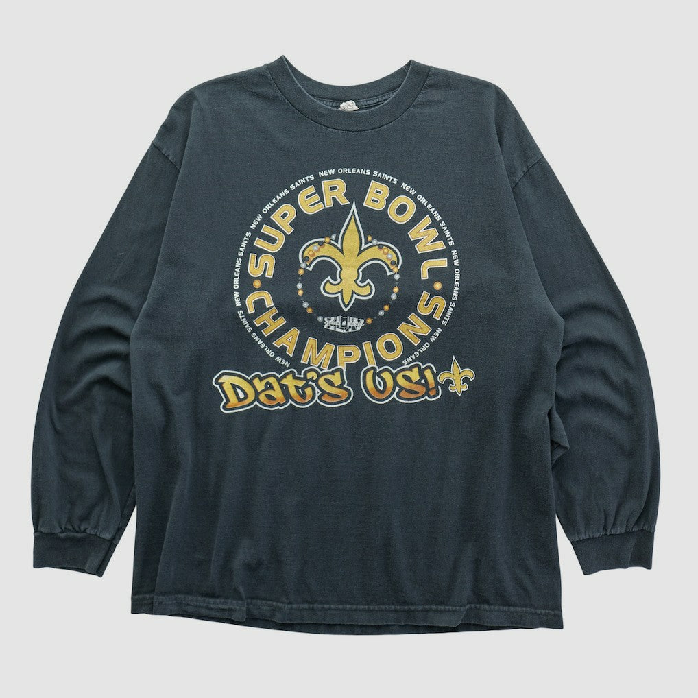 New Orleans Saints Alstyle 2010 Long Sleeve T-shirt - Black Vintage - Fanatics