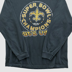 New Orleans Saints Alstyle 2010 Long Sleeve T-shirt - Black Vintage - Fanatics