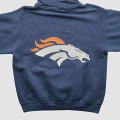Denver Broncos 2000s Hooded Pullover Sweatshirt - Navy Vintage - Fanatics