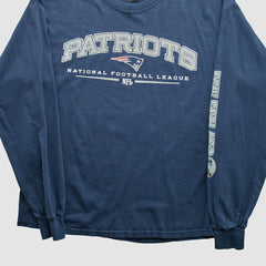 New England Patriots Gildan 2000s Long Sleeve T-shirt - Navy Vintage - Fanatics
